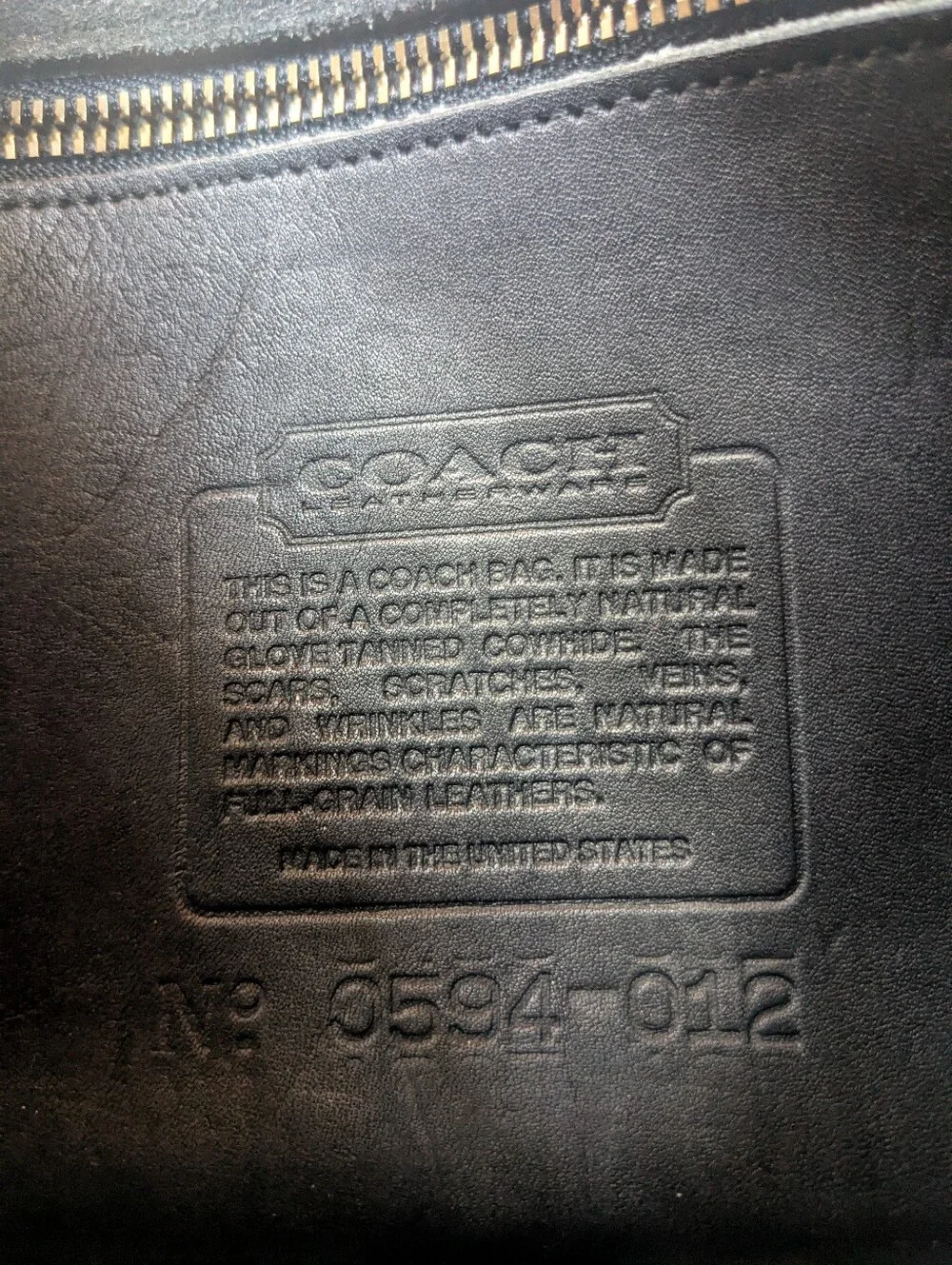 Vintage 90s Black Coach Compartment Bag 9850